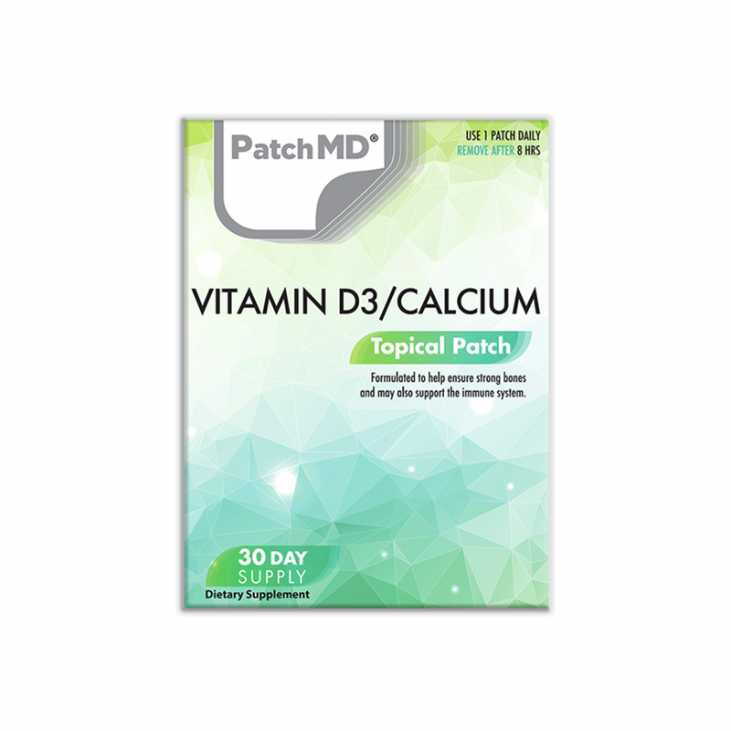 維生素D3/鈣加強配方（30日份貼片）- 30片 | PatchMD