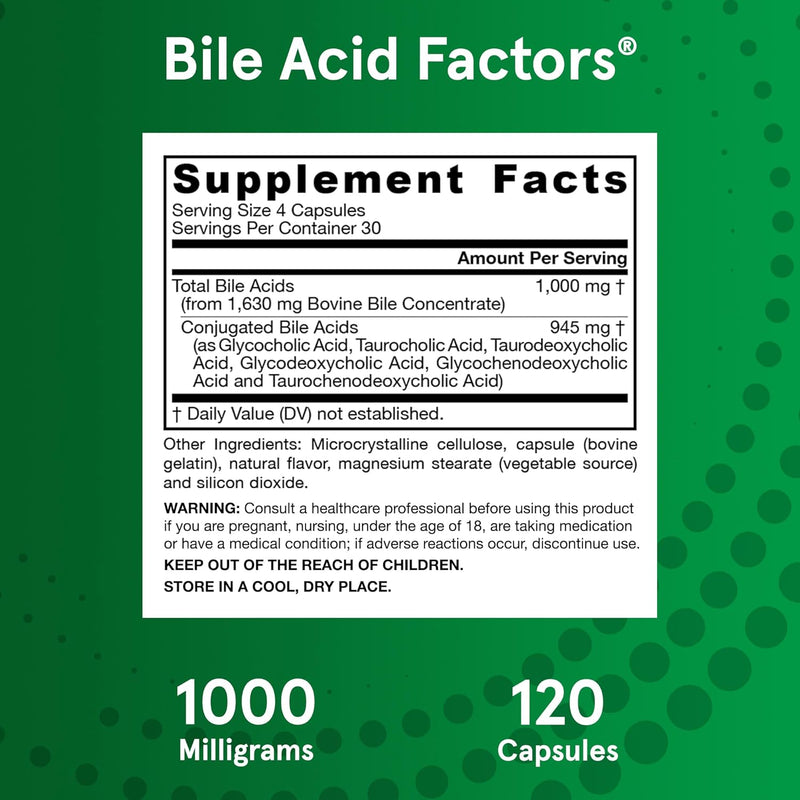 Bile Acid Factors - 120カプセル | Jarrow Formulas