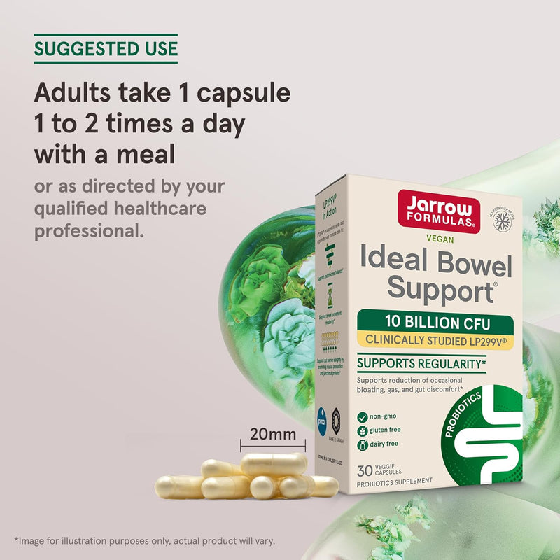 Ideal Bowel Support (L. Plantarum 299v) - 30 Capsules | Jarrow Formulas