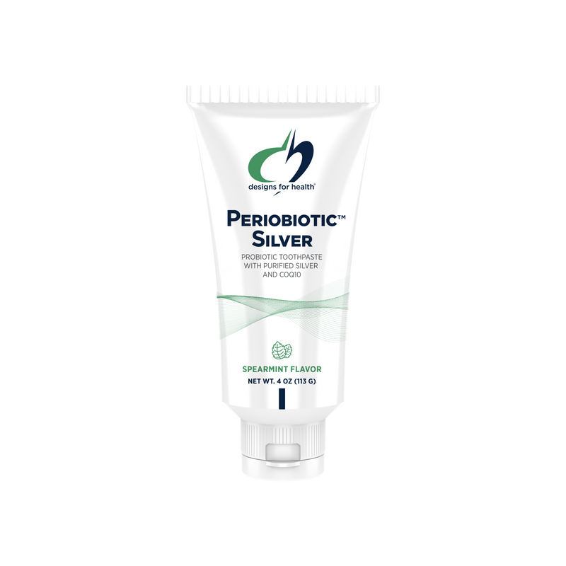 PerioBiotic Silver (Probiotic Toothpaste) Spearmint - 113g | Designs For Health