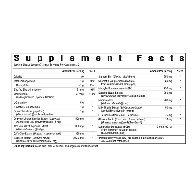 Gut Nutrients (Peach Flavour) (Formerly Optimal GI Plus Peach) - 232g | Seeking Health
