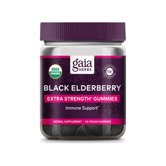 黑接骨木高效軟糖 - 40顆 | Gaia Herbs