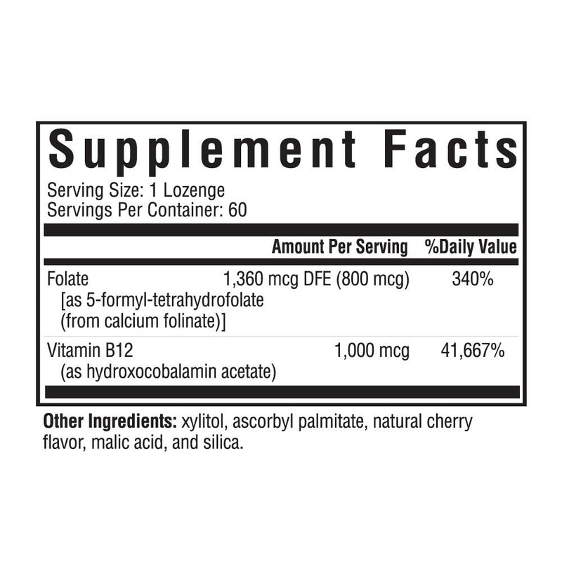 ヒドロキソB12と葉酸含有 - 60ロゼンジ | シーキングヘルス