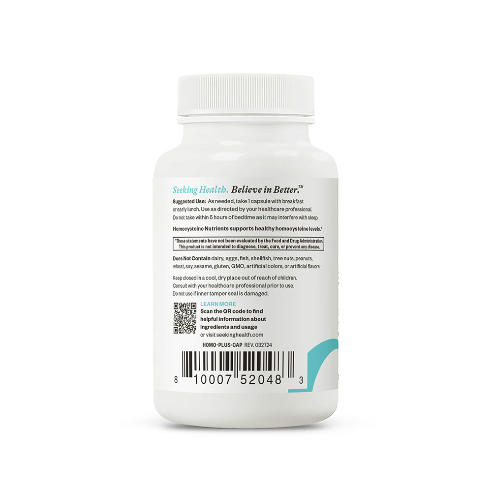 Homocysteine Nutrients - 60 Capsules | Seeking Health