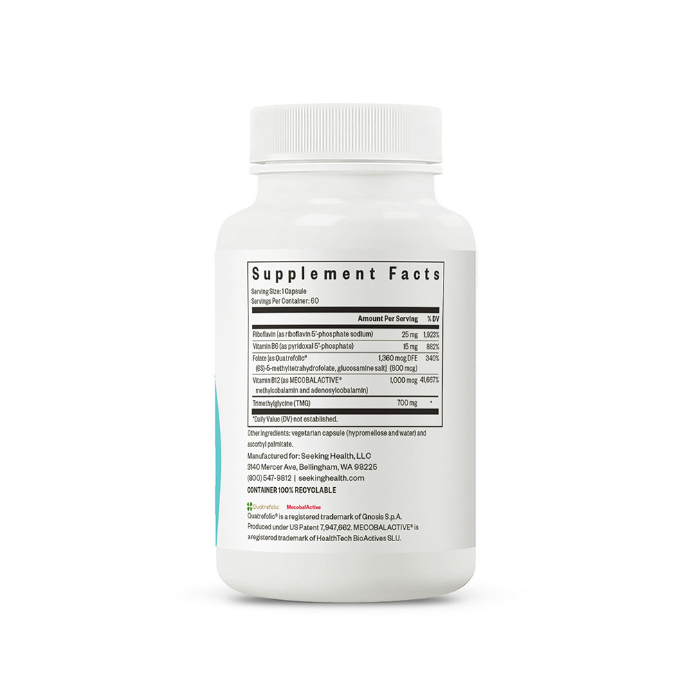 Homocysteine Nutrients - 60 Capsules | Seeking Health