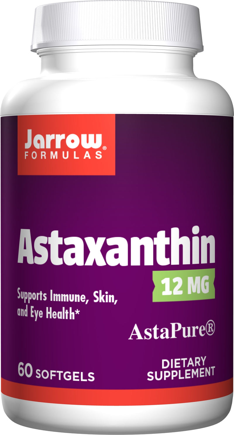 Astaxanthin 12毫克 - 60粒軟膠囊 | Jarrow Formulas