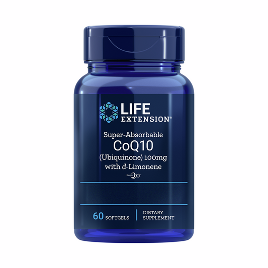 超吸收型輔酶Q10 100毫克配合d-檸檬烯-60顆軟膠囊 | Life Extension