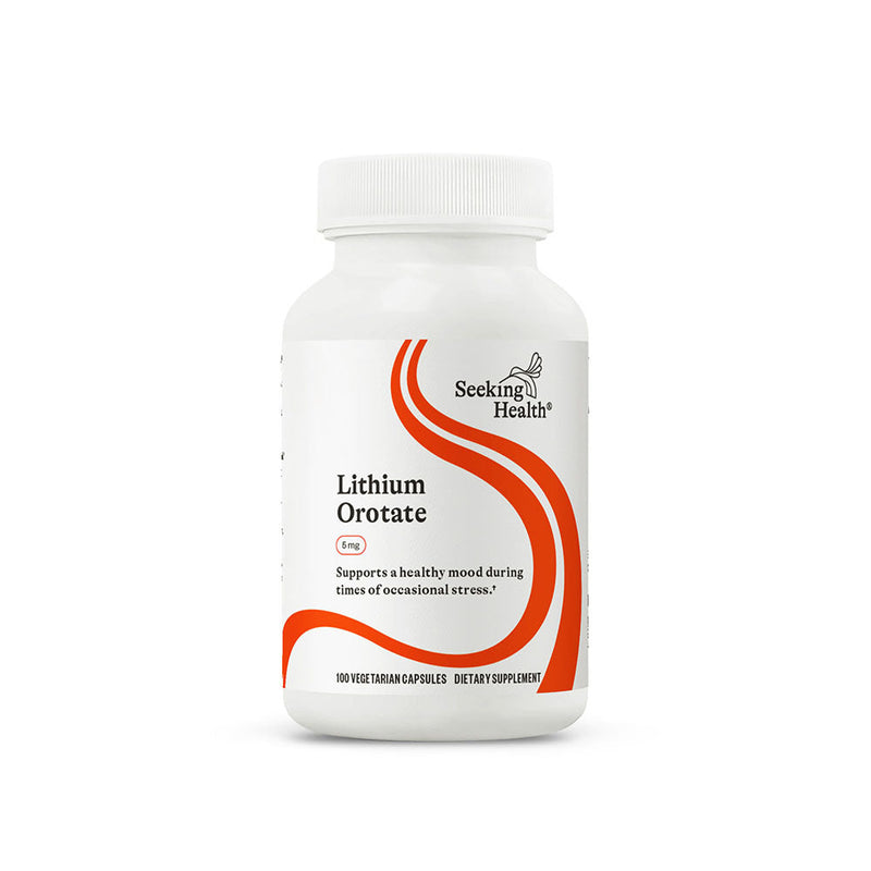 Lithium Orotate 5mg - 100 Capsules | Seeking Health