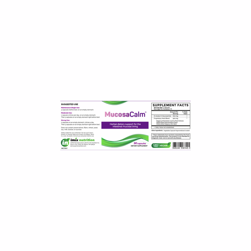MucosaCalm (Mucosaheal) - 90顆膠囊 | Imix Nutrition