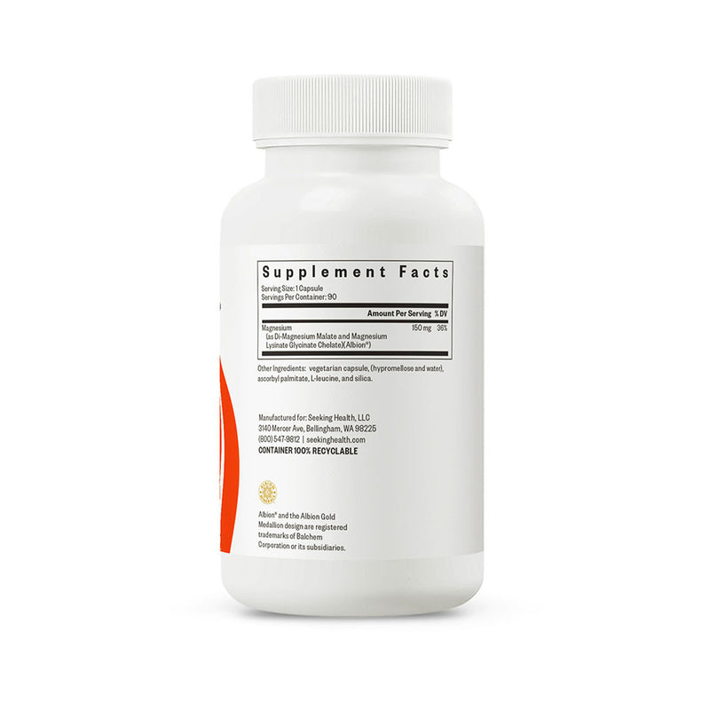 Optimal Magnesium 150mg - 90 Capsules | Seeking Health