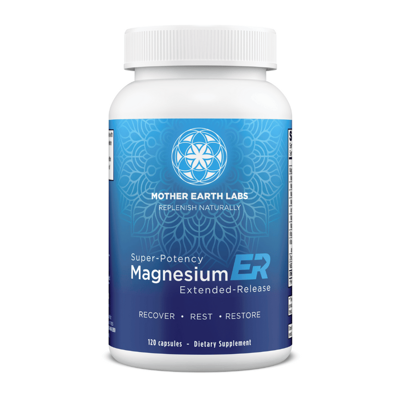 Magnesium ER - 120 Capsules | Mother Earth Labs