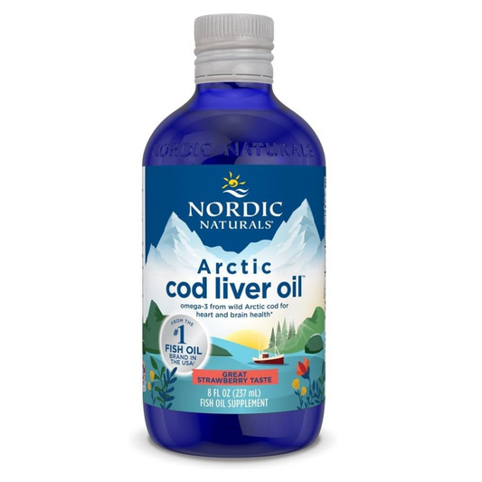 Arctic-D Cod Liver Oil 1060mg (Strawberry Flavour) - 237 ml | Nordic Naturals