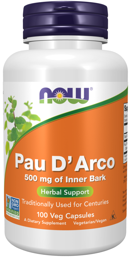 Pau D'Arco 500 毫克 - 100 粒膠囊 | NOW Foods