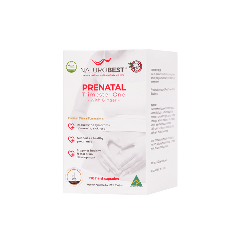 Prenatal Trimester One with Ginger – 120 Capsules | NaturoBest