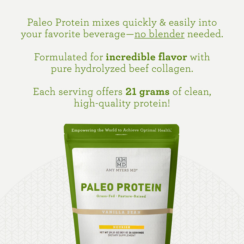 Paleo Protein (Vanilla Bean) - 810g | Amy Myers MD