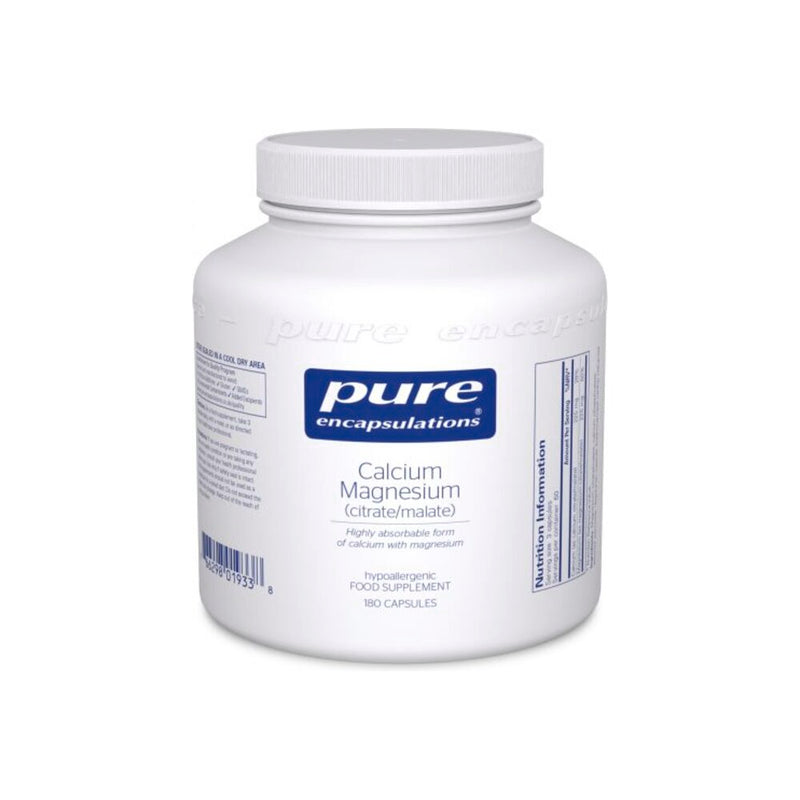鈣鎂（檸檬酸鹽/蘋果酸鹽）- 180膠囊 | Pure Encapsulations
