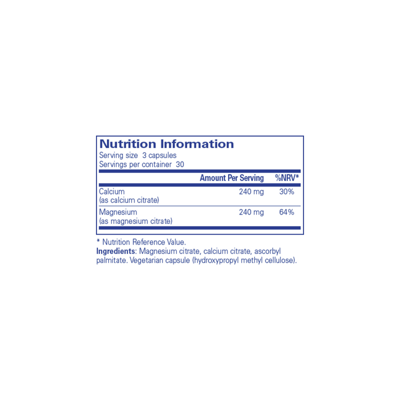 碳酸鈣鎂(檸檬酸鹽) - 90 膠囊 | Pure Encapsulations