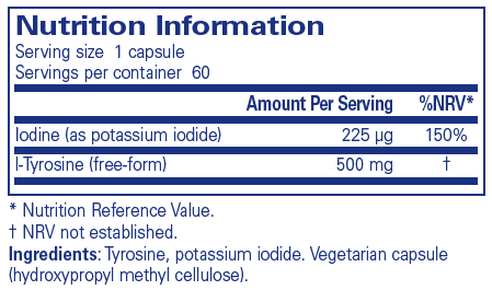 碘和酪氨酸 - 60顆膠囊 | Pure Encapsulations