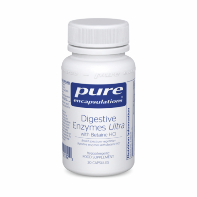 Digestive Enzymes Ultra with Betaine HCl - 30 Capsules | Pure Encapsulations