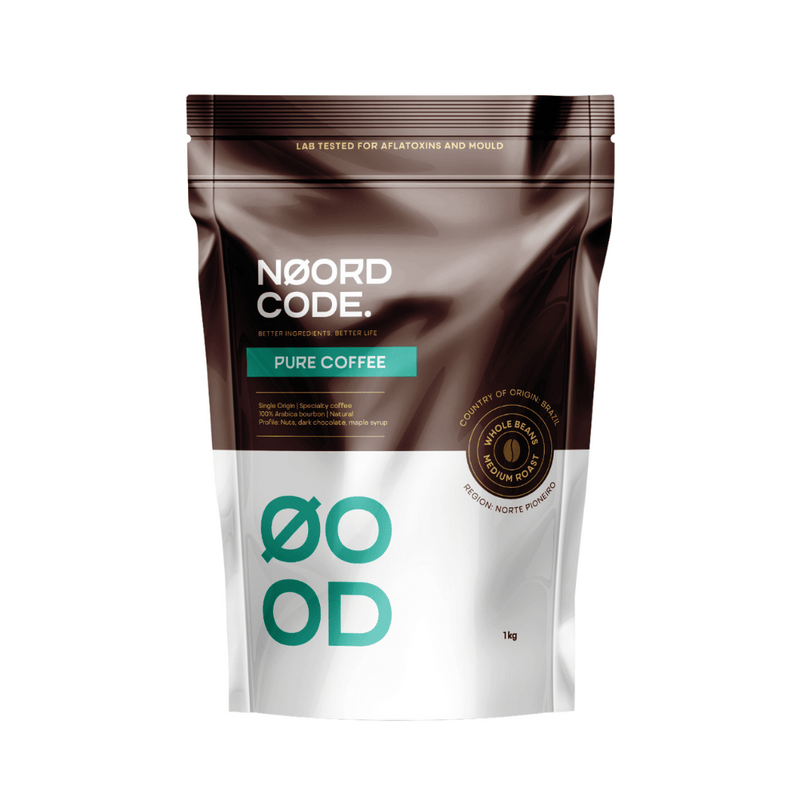 Pure Coffee Medium Roast Beans - 1kg Beans | NoordCode
