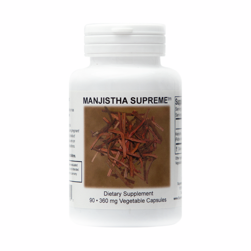 Manjistha Supreme (Rubia cordifolia) 360mg - 90 Capsules | Supreme Nutrition Products
