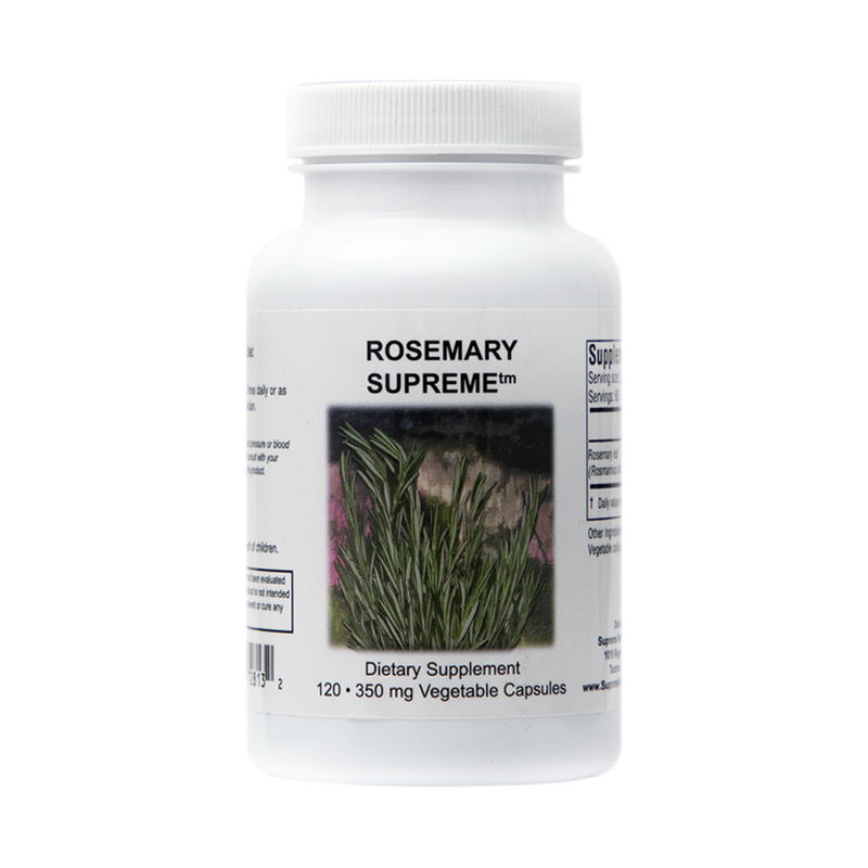 Rosemary Supreme (Rosmarinus officinalis) - 120 Capsules | Supreme Nutrition Products
