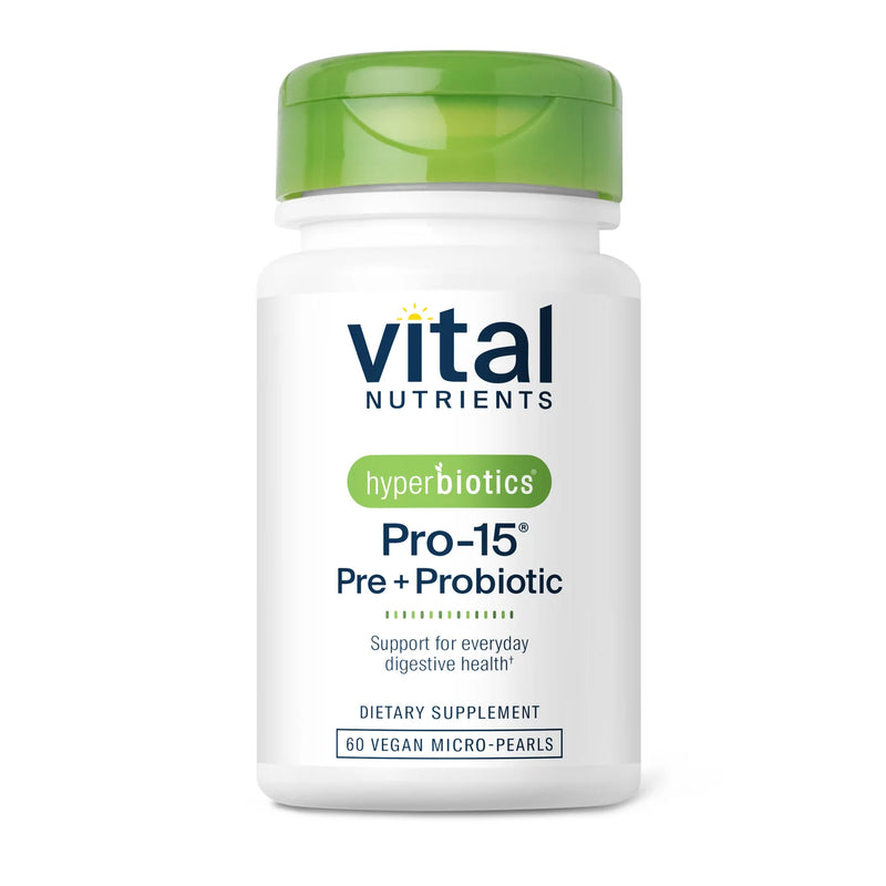 Hyperbiotics Pro-15® Pre + Probiotic - 60 カプセル | Vital Nutrients