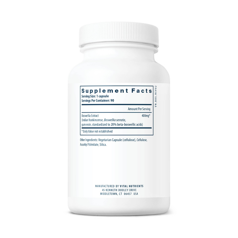 Boswellia Extract 400mg - 90 Capsules | Vital Nutrients
