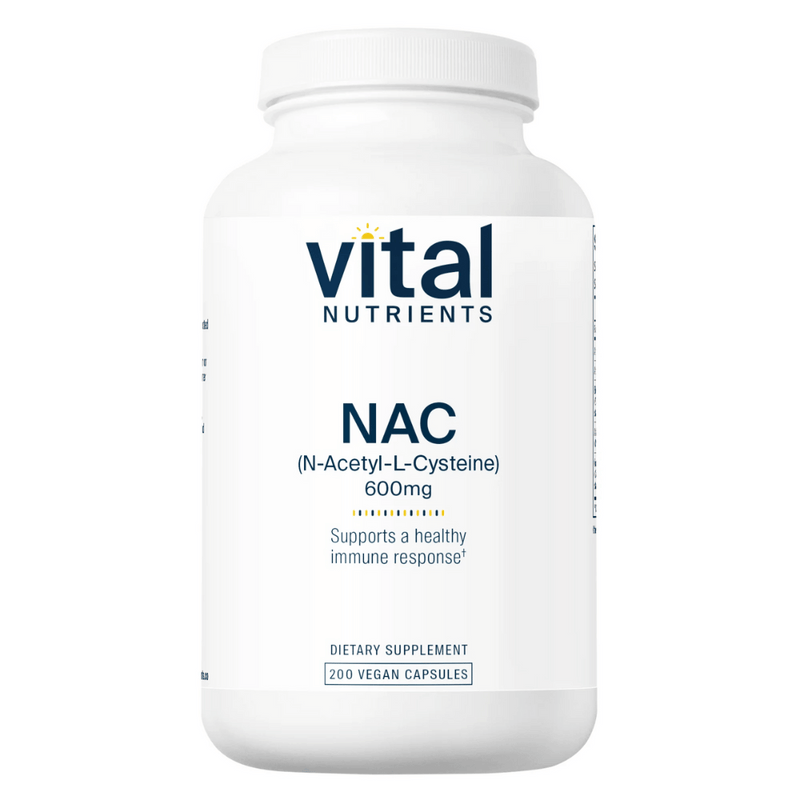 N-Acetyl-L-Cysteine (NAC) 600毫克 - 200膠囊 | Vital Nutrients