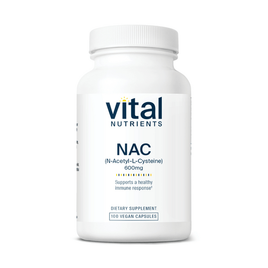 N-Acetyl-L-Cysteine (NAC) 600毫克 - 100膠囊 | Vital Nutrients