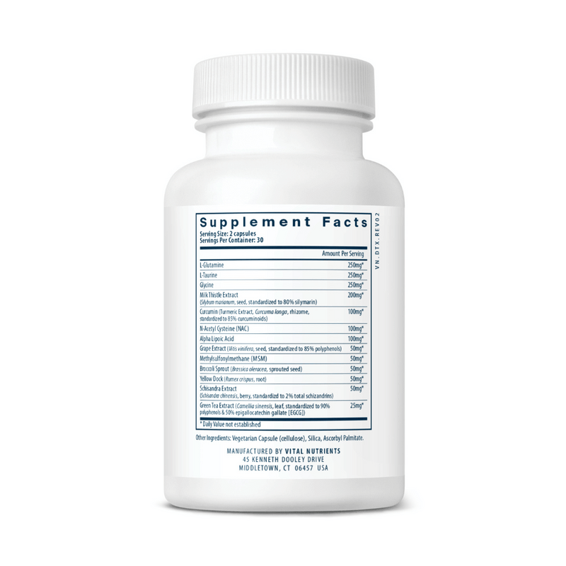 排毒配方-60粒膠囊 | Vital Nutrients