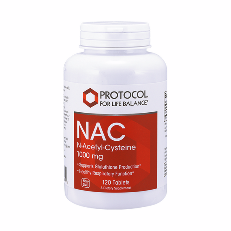 N-Acetyl-L-Cysteine (NAC) 1000毫克-120片 | Protocol for Life Balance