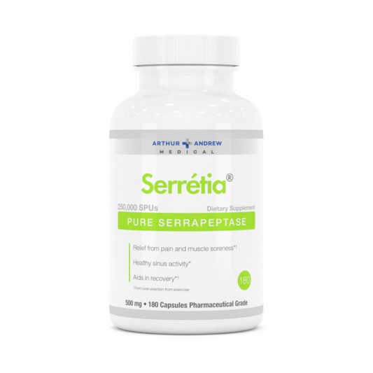 Serretia (Serrapeptase) 250,000 SPU - 90 膠囊 | Arthur Andrew Medical